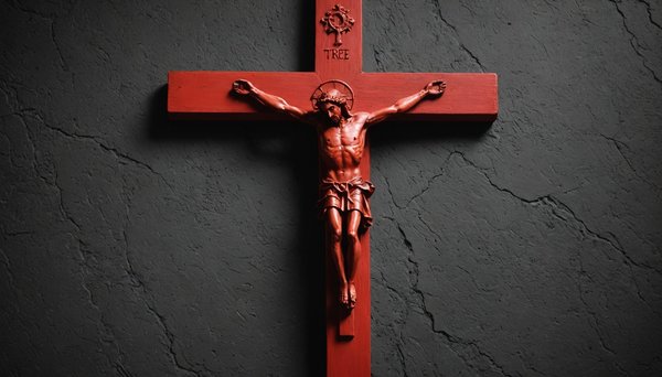 Explore the beauty and significance of the red crucifix